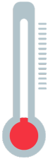 An illustration of a thermometer indicating a cold temperature, representing cold leads in the sales process.